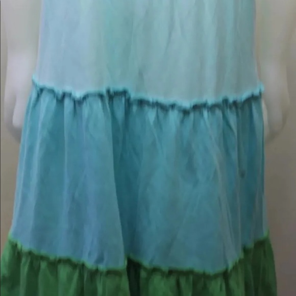2/$20 Lot of 2 Gap Maxi Blue Green Dress 8, Hot Kiss Pink Romper 10-12 - Picture 6 of 10